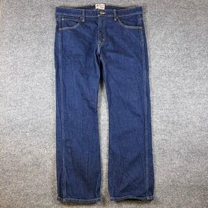 Tecovas Jeans Mens 36x32 (FITS 38x32) Blue Dark Wash Modern Bootcut Western